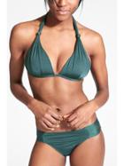 Athleta Womens Aqualuxe Halter Bikini Size M - Summer Opal