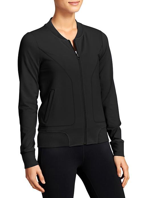 Athleta Womens Lightweight Bombtastic Jacket Size L - Black