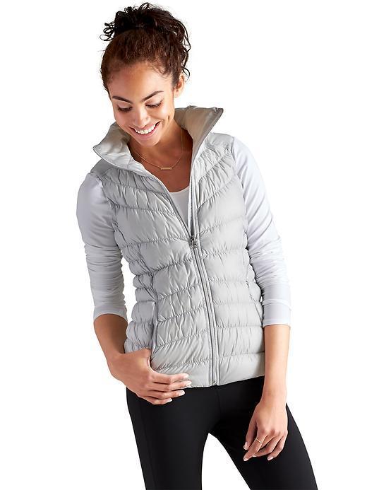 Athleta Downalicious Deluxe Vest - Silver Shimmer