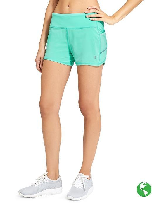Athleta Womens Ready Set Go Short Size L - Tropical Plunge Neon