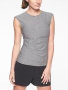 Athleta Womens Pacifica Wrap Front Tank Grey Heather Size L