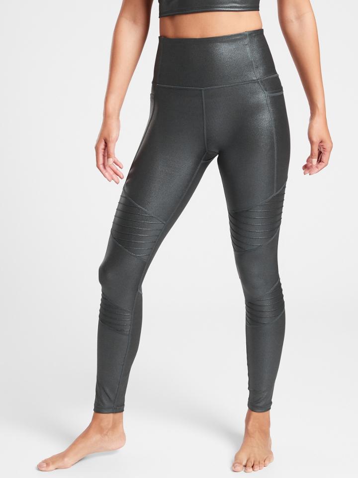 Inclination Moto Shimmer Leggings In Powervita