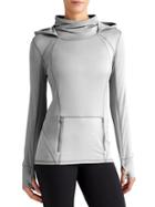 Athleta Womens Plush Tech Hoodie 3.0 Size L Tall - Slate Grey