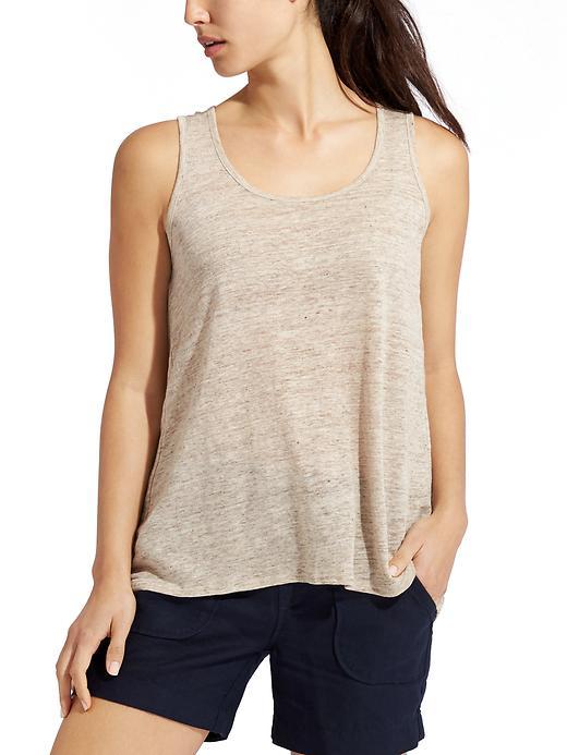 Athleta Womens Newport Tank Size 1x Plus - Oatmeal Heather