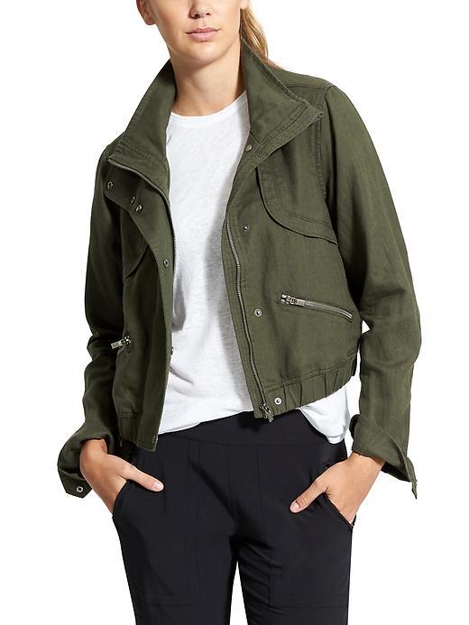 Athleta Womens Sahara Jacket Size L - Forest Green