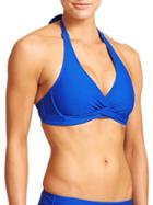 Athleta Womens Tara Halter Bikini Size 32d/dd - Caspian Blue