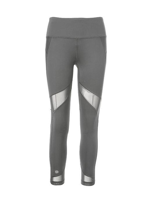Athleta Womens Stealth Mesh 7/8 Tight Size L Tall - Shadow Grey