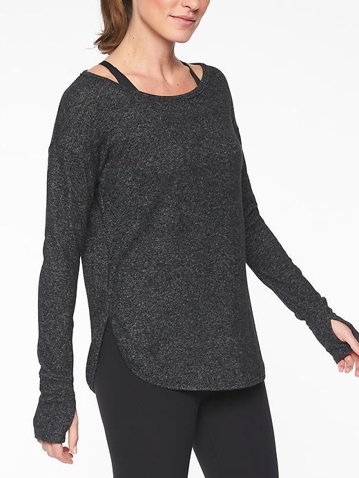 Athleta Womens Lombard Top Charcoal Heather Size Xxs
