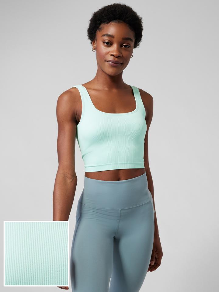 Aurora Seamless Scoop Crop Tank