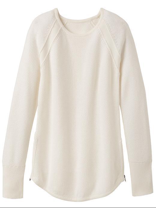 Athleta Womens Varsity Sweater Size L - Dove