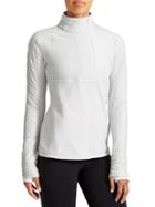 Athleta Womens Vortex Half Zip Size L Tall - Fog Grey