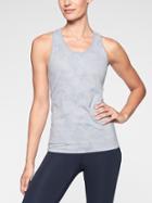 Athleta Womens Speedlight Camo Tank Grey Size M