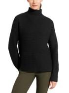 Athleta Womens Merino Lodge Sweater Size L - Black