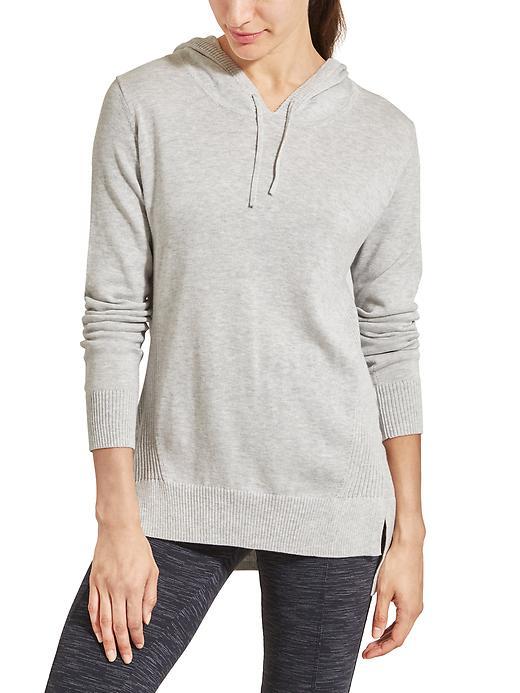 Athleta Womens Winding River Hoodie Size L - Light Grey Heather