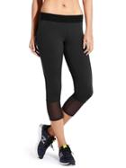 Athleta Womens Mesh Capri Size L - Black