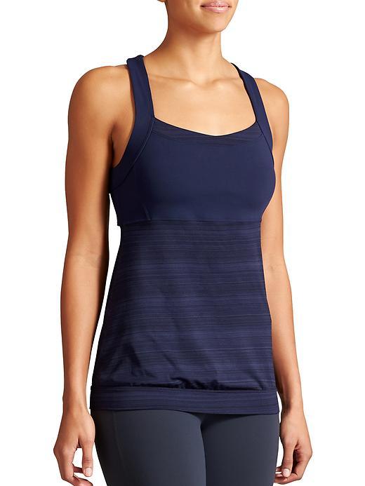 Athleta Womens Crunch And Punch Tank Size L Tall - Dress Blue