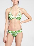 Athleta Womens Rainforest Triangle Bikini Size L - Green Leaf