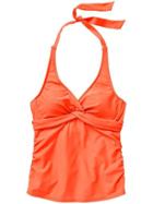 Athleta Womens Tara Halter Tankini Size 32b/c Tall - Ember Orange