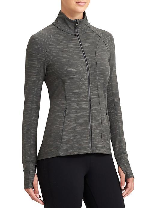 Athleta Womens Striated Hope Jacket 2 Size L - Jasper Green