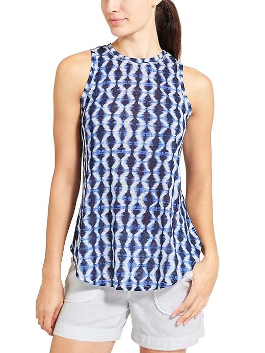 Athleta Womens Breezy Tank Print Ripple Size Xxs