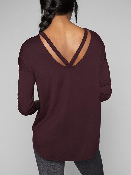 Athleta Womens Backtrack Sweatshirt Size L - Cassis