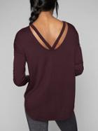 Athleta Womens Backtrack Sweatshirt Size L - Cassis