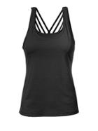 Athleta Womens Fully Focused Support Top Size L - Black