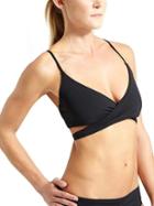Athleta Womens Y-back Wrap Bikini Size L - Black