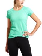 Athleta Womens Seamless Sequence Tee Size S - Mint Green