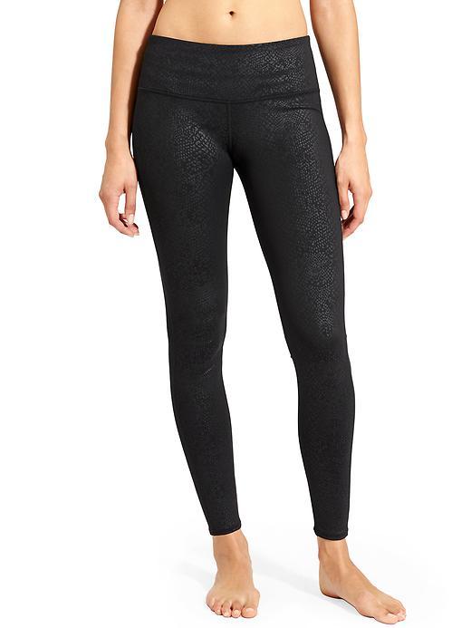 Athleta Womens High Rise Serpent Chaturanga Tight Size L Tall - Black