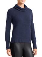 Athleta Womens Breckenridge Sweater Size L - Navy Heather