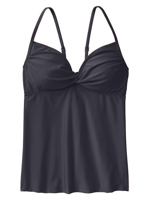 Athleta Womens Knot Front Tankini Size Xs - Asphalt
