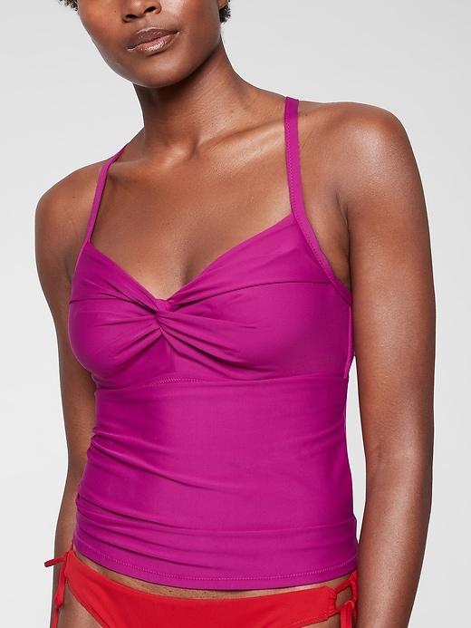 Athleta Womens Twister Tankini Vibrant Fuchsia Size 40d/dd