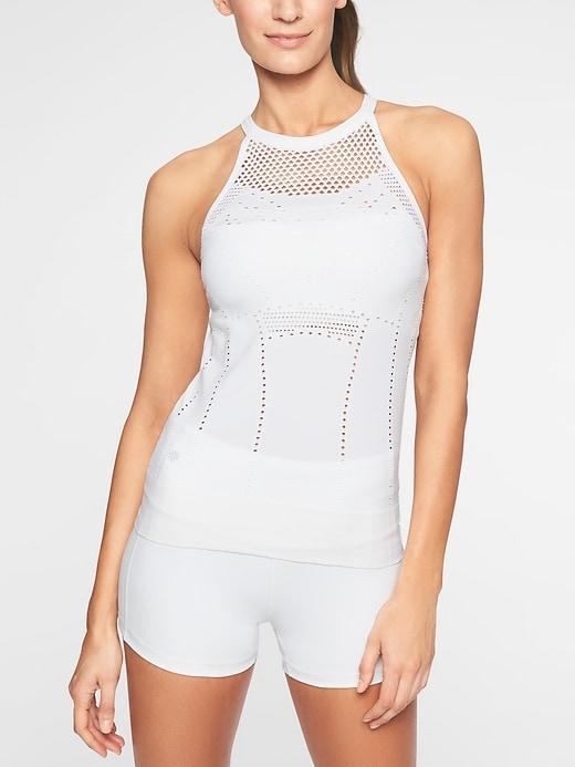 Athleta Womens Trophy Tank Bright White Size Xs