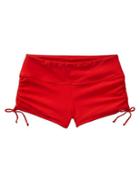 Athleta Womens Scrunch Short Size L - Saffron Red/saffron Red