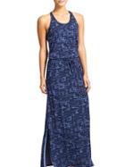 Athleta Womens Printed Cressida Dress Size L - Navy