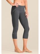 Athleta Womens Relay Capri Size M - Black Heather