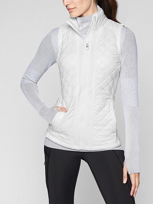 Athleta Womens Rock Springs Vest Bright White Size 1x
