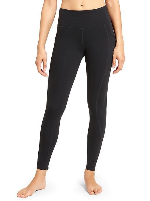 Athleta Womens High Rise Chaturanga To Town Tight Size L Tall - Black