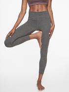 Athleta Womens Salutation 7/8 Tight Black Heather 2 Size Xxs