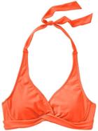 Athleta Womens Tara Halter Bikini Size 32b/c - Ember Orange