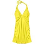 Athleta Shirrendipity Halter Swim Dress - Aloha Yellow