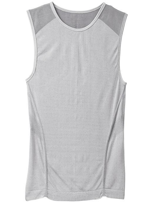 Athleta Crush Metallic Tank - Silver Shimmer