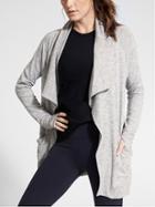 Athleta Womens Studio Wrap Marl Grey Heather Size M