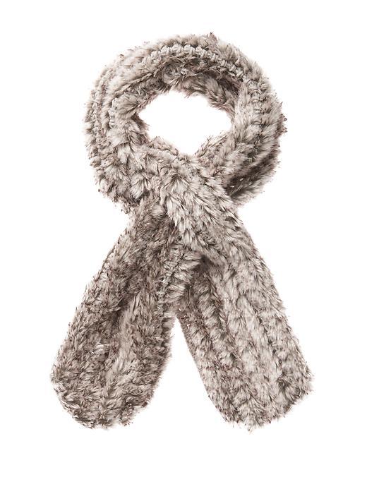 Athleta Womens Faux Fur Scarf Size One Size - Grey