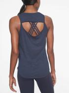 Athleta Womens Organic Daily Cowl Tank Navy Size Xs