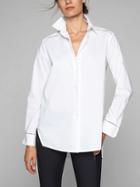 Athleta Womens Poplin Popover Bright White Size Xs