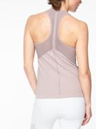 Athleta Womens Caliber Tank Soft Lilac/ Bright White Size L