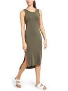 Athleta Womens After Savasana Dress Forest Green Size M