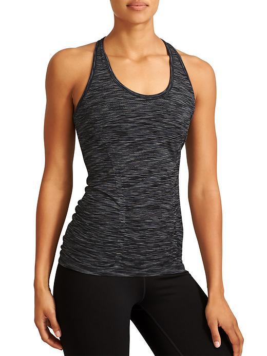 Athleta Womens Fastest Track Tank Space Dye Size M - Black Space Dye